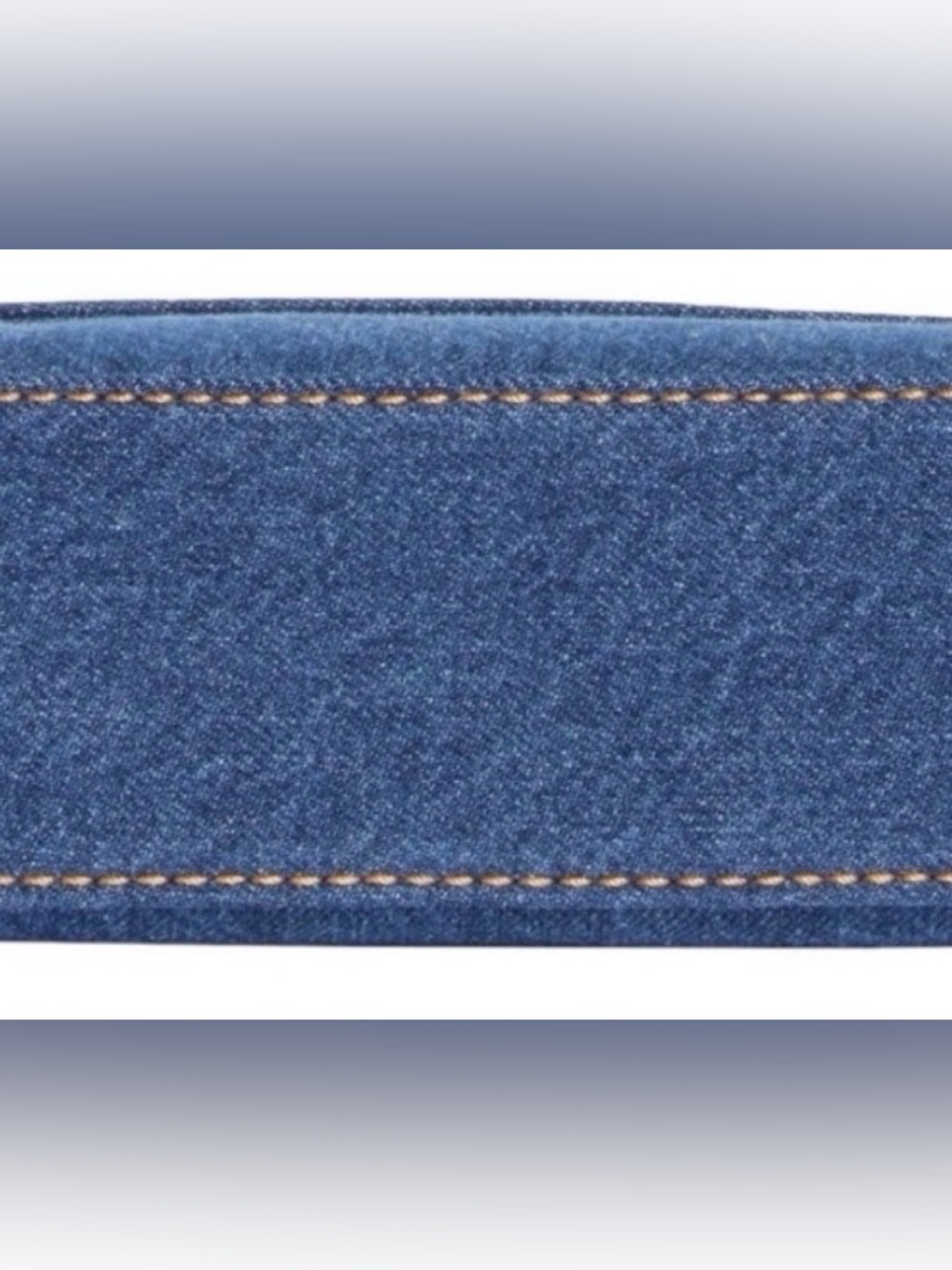 NWT Marc Jacobs Dark Denim Logo Flap Crossbody Bag w/Woven & Leather Straps $398 - Picture 5 of 10